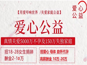 龙子湖捐卵助孕生子 爱心志愿者招募